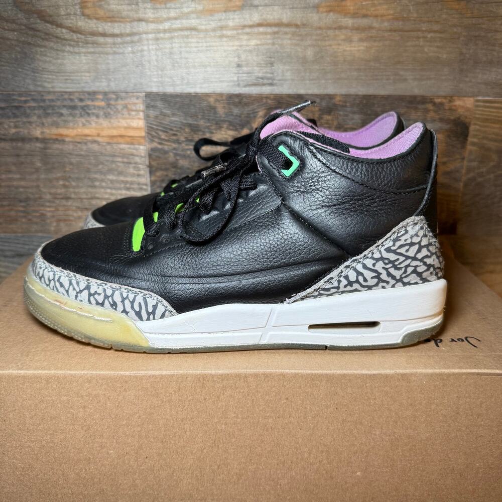 Air Jordan 3 Retro 'Electric Green' Sneakers - Youth 5.5/Women's 7